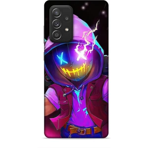 Samsung Galaxy A52S Kılıf Caliburn 19 Maskeli Pembe Tam Koruma Kılıf