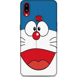 Samsung Galaxy A10S Kılıf Caliburn 22 Mavi Beyaz Kap