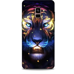 Samsung Galaxy A8 Plus 2018 Kılıf Caliburn 12 Aslan Colorful Tasarım Kılıf
