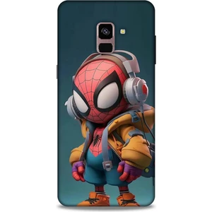 Samsung Galaxy A8 Plus 2018 Kılıf Caliburn 25 Spiderman Bebek Soyulmayan Kılıf