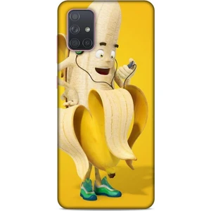 Samsung Galaxy A91 Kılıf Caliburn 21 Muz Sarı Darbe Önleyici Kapak