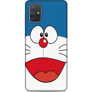 Samsung Galaxy A91 Kılıf Caliburn 22 Mavi Beyaz Kap