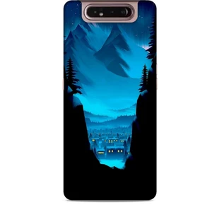 Samsung Galaxy A80 Kılıf Caliburn 14 Norveç Manzara Cover Kılıf