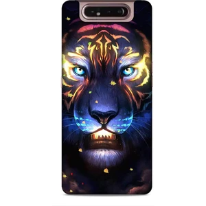 Samsung Galaxy A80 Kılıf Caliburn 12 Aslan Colorful Tasarım Kılıf