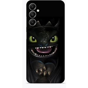 Samsung Galaxy A05S Kılıf Caliburn 30 Kara Ejderha Kenarları Şeffaf Kapak