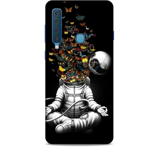 Samsung Galaxy A9 2018 Kılıf Caliburn 1 Astronot ve Kelebekler Telefon Kılıfı