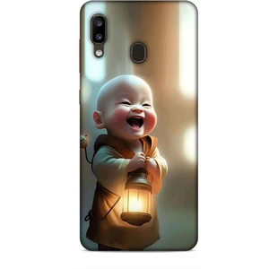 Samsung Galaxy A20 Kılıf Caliburn 27 Asya Bebek Lazer Kesim Silikon