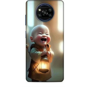 Xiaomi Poco X3 Pro Kılıf Caliburn 27 Asya Bebek Lazer Kesim Silikon