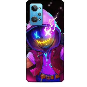 Realme Gt2 Kılıf Caliburn 19 Maskeli Pembe Tam Koruma Kılıf