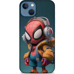 Apple iPhone 13 Mini Kılıf Caliburn 25 Spiderman Bebek Soyulmayan Kılıf