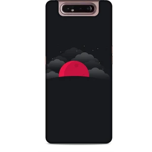 Samsung Galaxy A80 Kılıf Caliburn 13 Kızıl Ay Case Kapak
