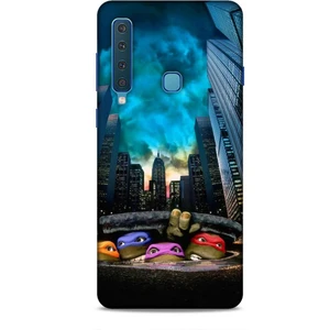 Samsung Galaxy A9 2018 Kılıf Caliburn 11 Ninja Kablumbağalar 4K Baskılı Kılıf