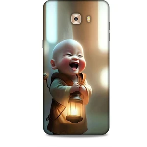 Samsung Galaxy C9 Pro Kılıf Caliburn 27 Asya Bebek Lazer Kesim Silikon