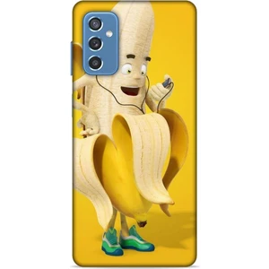 Samsung Galaxy M52 Kılıf Caliburn 21 Muz Sarı Darbe Önleyici Kapak