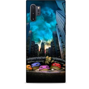 Samsung Galaxy Note 10 Plus Kılıf Caliburn 11 Ninja Kablumbağalar 4K Baskılı Kılıf