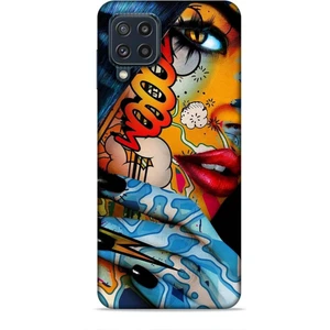 Samsung Galaxy M32 Kılıf Caliburn 17 Dövme Yumuşak Kılıf