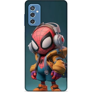 Samsung Galaxy M52 Kılıf Caliburn 25 Spiderman Bebek Soyulmayan Kılıf