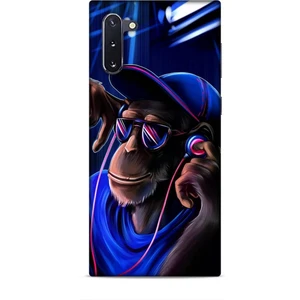 Samsung Galaxy Note 10 Kılıf Caliburn 20 Maymun Mavi Renkli Kılıf