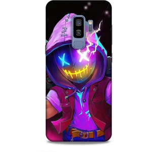 Samsung Galaxy S9 Plus Kılıf Caliburn 19 Maskeli Pembe Tam Koruma Kılıf