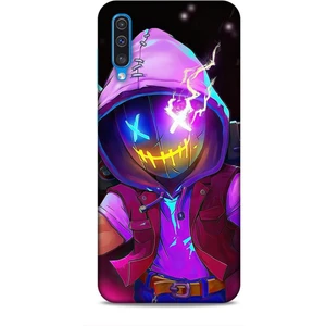Samsung Galaxy A30S Kılıf Caliburn 19 Maskeli Pembe Tam Koruma Kılıf