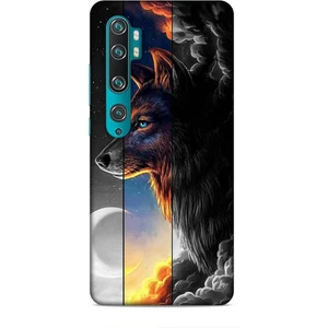 Xiaomi Mi Note 10 Kılıf Caliburn 15 Kurt Hilal Kalın Silikon