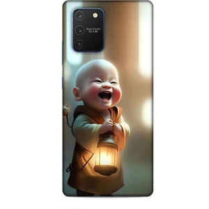 Samsung Galaxy S10 Lite Kılıf Caliburn 27 Asya Bebek Lazer Kesim Silikon