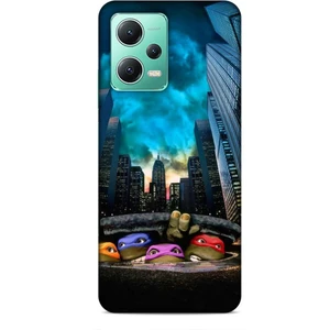 Xiaomi Poco X5 5g Kılıf Caliburn 11 Ninja Kablumbağalar 4K Baskılı Kılıf