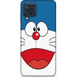 Samsung Galaxy M32 Kılıf Caliburn 22 Mavi Beyaz Kap