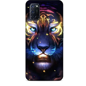 Oppo A72 Kılıf Caliburn 12 Aslan Colorful Tasarım Kılıf