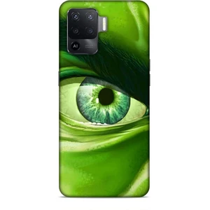Oppo Reno 5 Lite Kılıf Caliburn 29 Hulk Göz Makro Leke Tutmaz Kapak