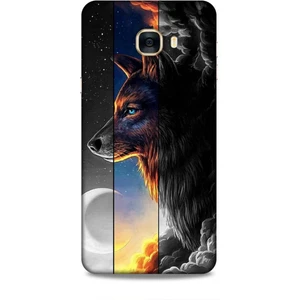 Samsung Galaxy C7 Kılıf Caliburn 15 Kurt Hilal Kalın Silikon