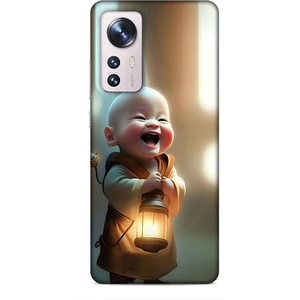 Xiaomi 12 Pro Kılıf Caliburn 27 Asya Bebek Lazer Kesim Silikon