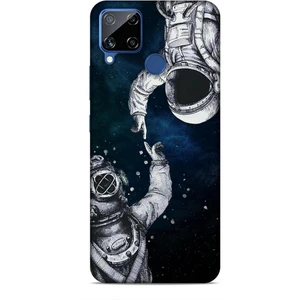 Realme C15 Kılıf Caliburn 5 Kozmonot Koruma Kılıfı