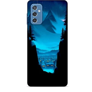 Samsung Galaxy M52 Kılıf Caliburn 14 Norveç Manzara Cover Kılıf