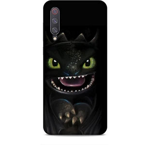 Xiaomi Mi 9 Kılıf Caliburn 30 Kara Ejderha Kenarları Şeffaf Kapak