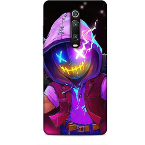 Xiaomi Mi 9t Kılıf Caliburn 19 Maskeli Pembe Tam Koruma Kılıf