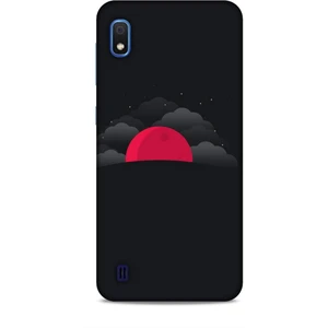 Samsung Galaxy A10 Kılıf Caliburn 13 Kızıl Ay Case Kapak