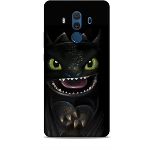 Huawei Mate 10 Pro Kılıf Caliburn 30 Kara Ejderha Kenarları Şeffaf Kapak