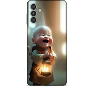 Samsung Galaxy M13 Kılıf Caliburn 27 Asya Bebek Lazer Kesim Silikon