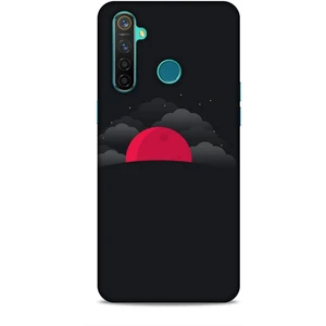 Realme 5 Pro Kılıf Caliburn 13 Kızıl Ay Case Kapak