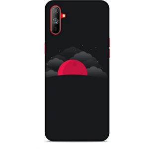 Realme C3 Kılıf Caliburn 13 Kızıl Ay Case Kapak