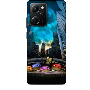 Xiaomi Poco X5 Pro 5g Kılıf Caliburn 11 Ninja Kablumbağalar 4K Baskılı Kılıf
