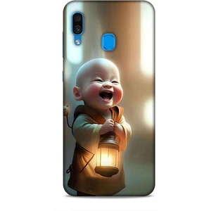 Samsung Galaxy A30 Kılıf Caliburn 27 Asya Bebek Lazer Kesim Silikon