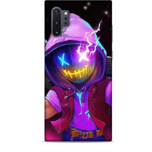 Samsung Galaxy Note 10 Plus Kılıf Caliburn 19 Maskeli Pembe Tam Koruma Kılıf