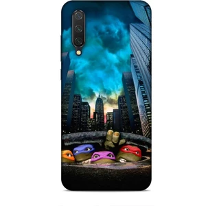 Xiaomi Mi 9 Lite Kılıf Caliburn 11 Ninja Kablumbağalar 4K Baskılı Kılıf