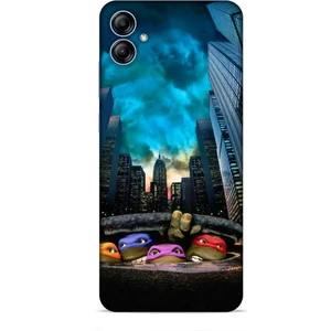 Samsung Galaxy A04E Kılıf Caliburn 11 Ninja Kablumbağalar 4K Baskılı Kılıf
