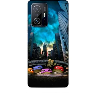 Xiaomi 11T Kılıf Caliburn 11 Ninja Kablumbağalar 4K Baskılı Kılıf