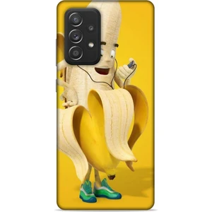 Samsung Galaxy A52S Kılıf Caliburn 21 Muz Sarı Darbe Önleyici Kapak