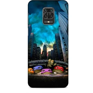 Xiaomi Redmi Note 9s Kılıf Caliburn 11 Ninja Kablumbağalar 4K Baskılı Kılıf