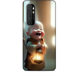 Xiaomi Mi Note 10 Lite Kılıf Caliburn 27 Asya Bebek Lazer Kesim Silikon